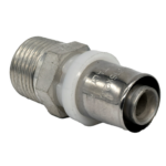 Соединение прямое Tiemme 16×1/2" Н SN (пресс) с наружной резьбой (арт. 1650393) — купить в Москве