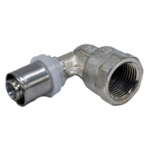 Соединение угловое Tiemme 16×1/2" В SN (пресс) с внутренней резьбой (арт. 1650530/1655SN) купить в Москве с доставкой